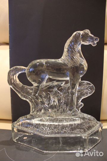 Конь Лошадь Никольск СССР Стекло Хрусталь