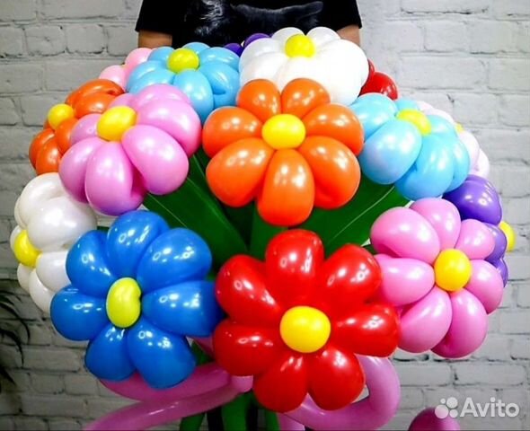 Букет из воздушных шаров, цветы из шаров
