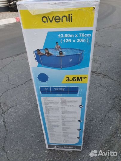 Каркасный бассейн 366 на 76