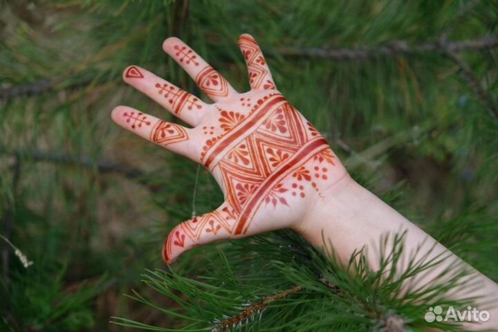 Тату хной. джагуа гель (эмитация тату) временные т