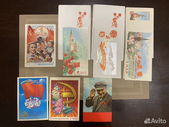 Открытки СССР к 1 мая