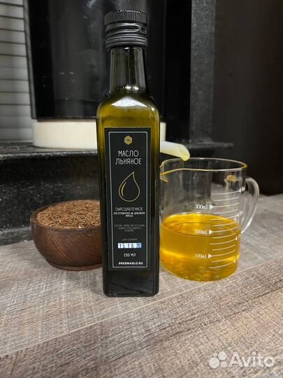 Льняное масло холодного отжима