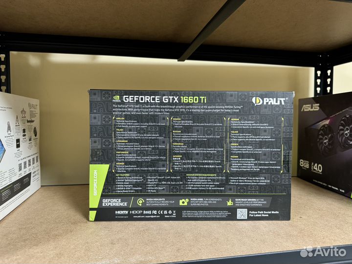 Новая Видеокарта Palit GeForce GTX 1660 Ti Dual