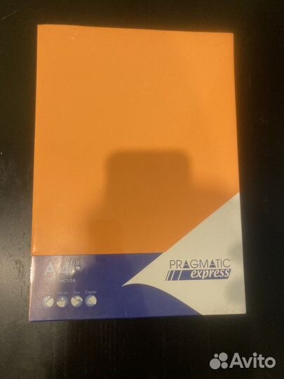 Бумага a4 неон розовый 75гр.100 листов