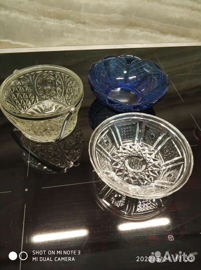 Ваза цветное стекло СССР