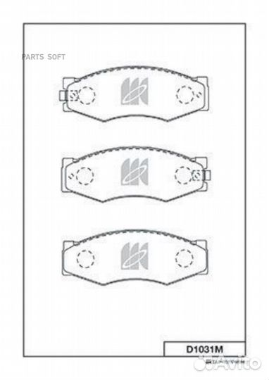 Kashiyama D1031M Колодки тормозные