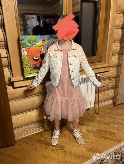 Джинсовая куртка для девочки 152