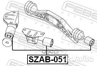 Сайлентблок заднего дифференциала Suzuki Swift