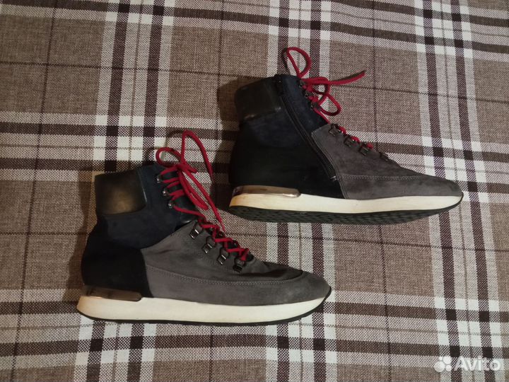 Кроссовки утеплённые натуральная кожа р.41,5-42