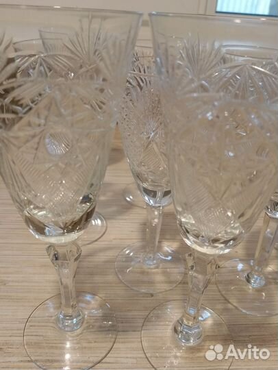 Фужеры хрустальные СССР