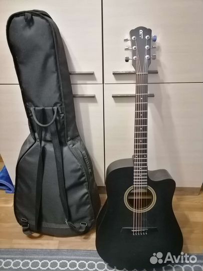 Акустическая гитара Rockdale aurora d1cbk с чехлом