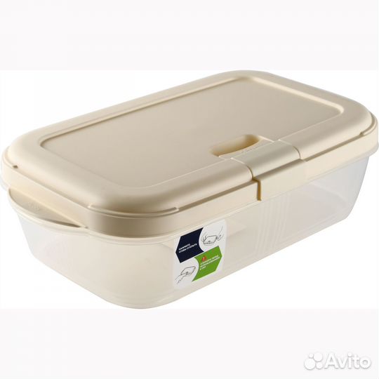 Контейнер для свч Push 1,9л (слоновая кость)
