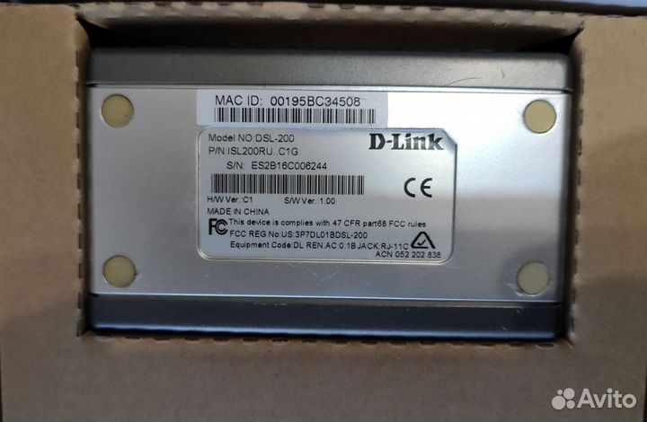 Adsl модем D-Link