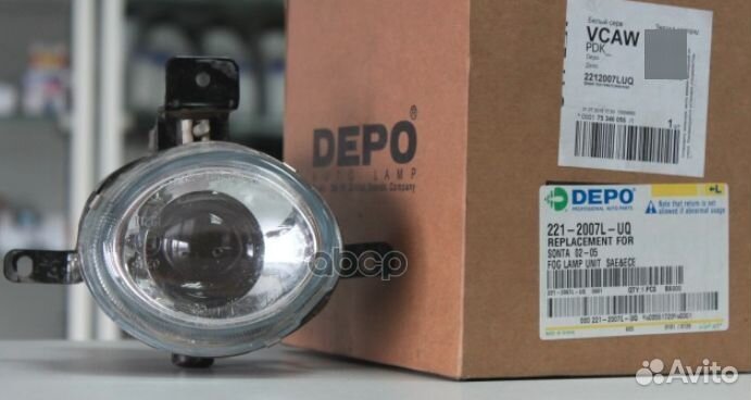 Фара п/т левая Hyundai/Depo/ 2212007LUQ Depo