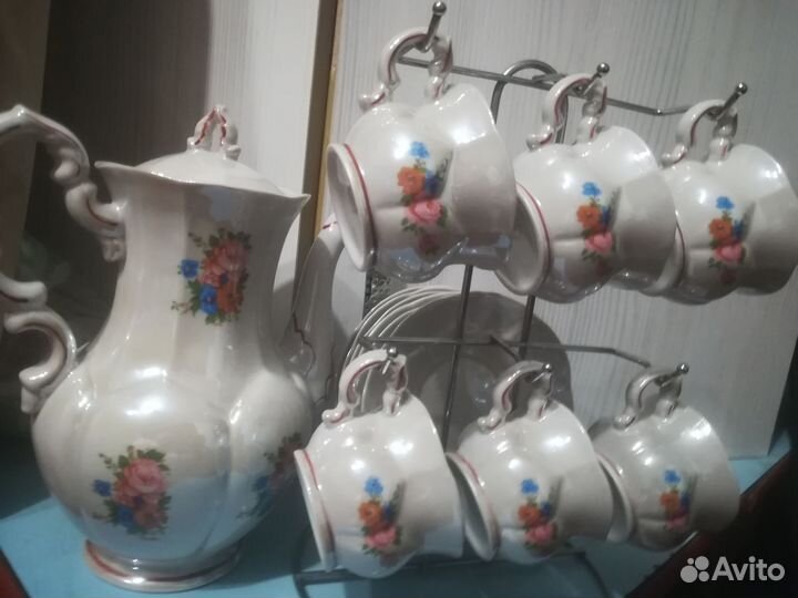 Сервиз кофейный перламутровый