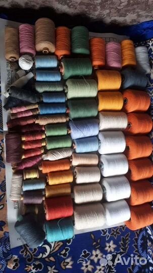 Нитки х.б цветные советские