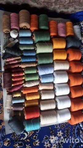 Нитки х.б цветные советские