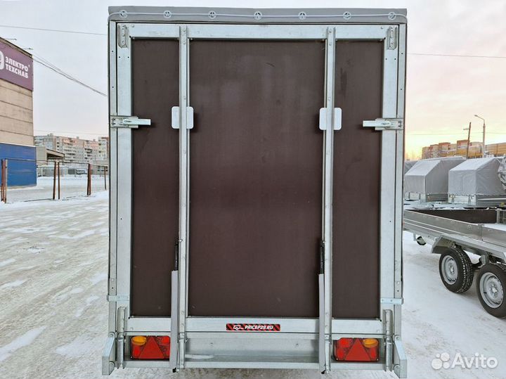 Прицеп 2-осный 3.7х1.5х1.7 с борт-трапом