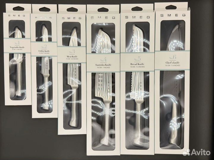 Комплект ножей Smeg из нержаювеющей стали