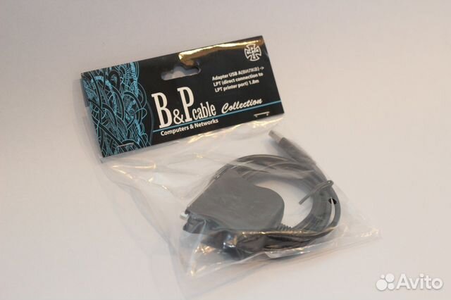 Кабель-адаптер USB 2.0-LPT, 1.8m