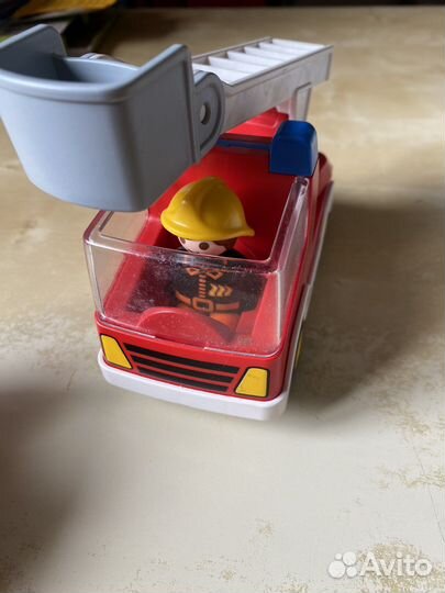 Пожарная машина playmobil и мотоцикл