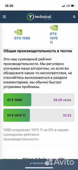 Видеокарта gtx 1070 ti armor