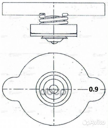 Крышка (пробка) радиатора для ам