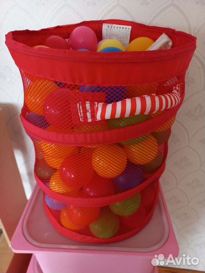 Корзина икеа 100 шаров