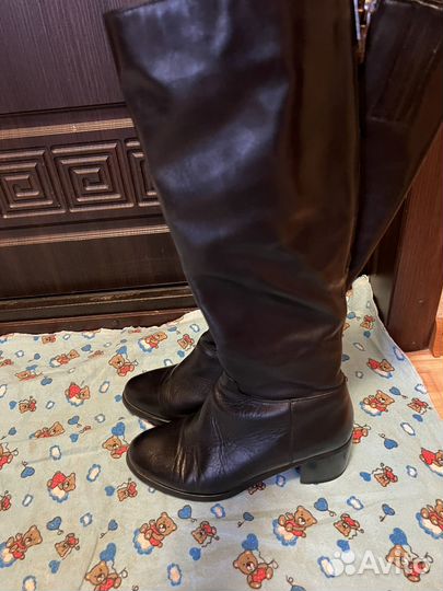 Сапоги осенние женские натуральная кожа 39