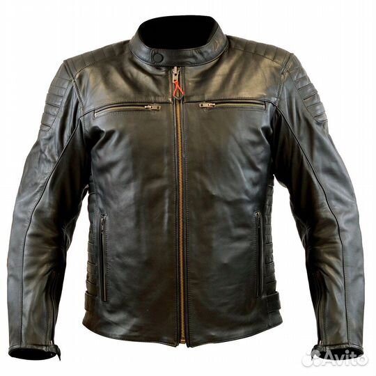 Мотокуртка мужская кожаная MCP Stripe