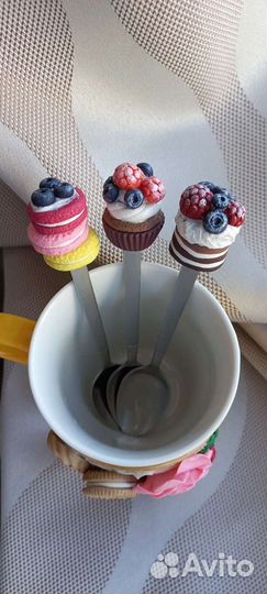 Ложка с декором ручная работа