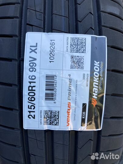 Hankook Ventus Prime 4 K135 215/60 R16 99V