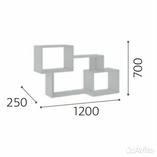 Настенная полка Смайл (цвета)