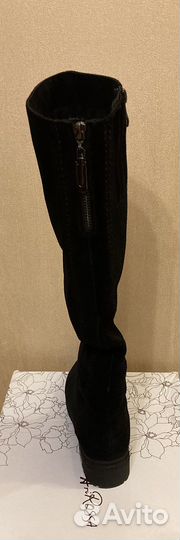 Сапоги зимние натур. замша и мех (Словения) р.38