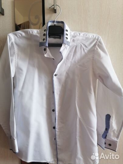 Рубашки белые на мальчика