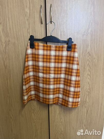 Юбка карандаш в клетку