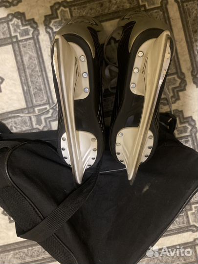 Коньки хоккейные взрослые, 44 размер