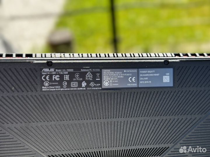 Игровой ноутбук asus tuf gaming fx 505dt