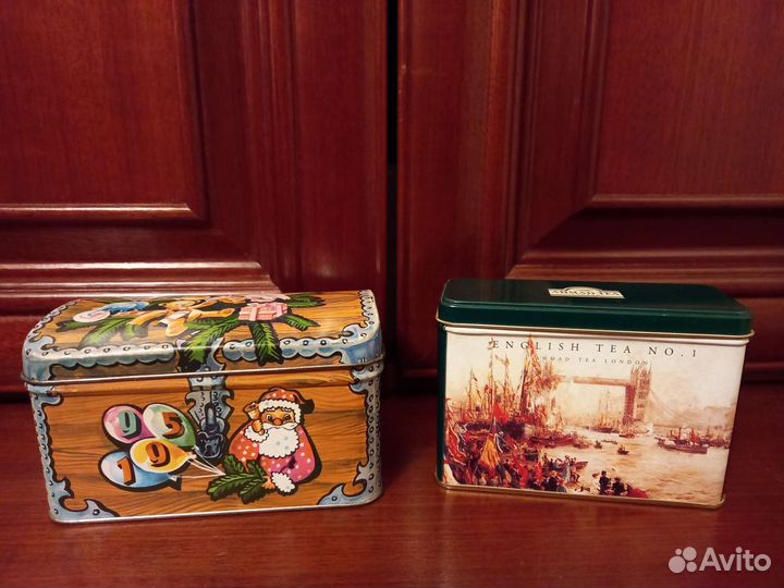 Жестяные банки для чая (каждой по 1шт)
