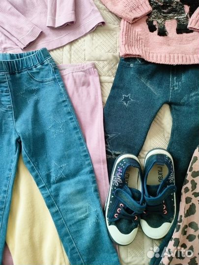 Пакет вещей на девочку 3-4 года 98-104