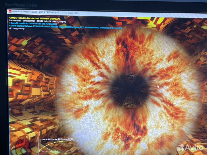 Видеокарта Asus GeForce GTX 550Ti 1Gb