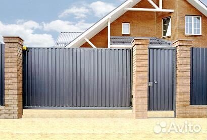 Откатные ворота с установкой