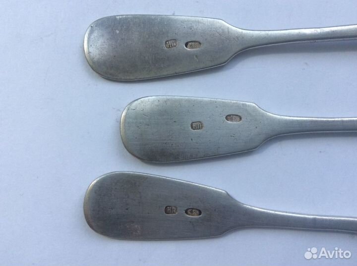 Чайные ложки серебро 84 пр. Николай Павлов