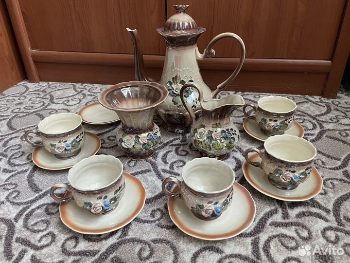 Чайный сервиз перламутр роза