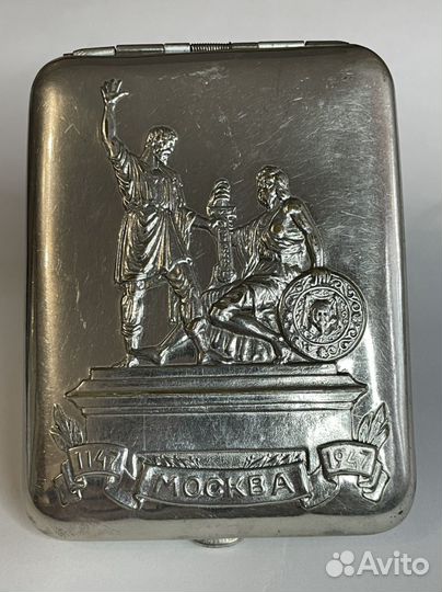 Портсигар СССР москва 1147-1947 Минин и Пожарский