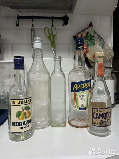 Бутылки стекло, для свечей/бокалов