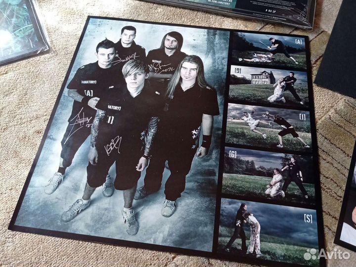 Винил Amatory - Книга мертвых с автографами группы