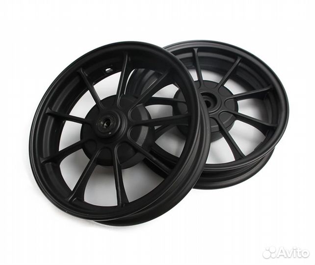 Литые диски к-т Honda Dio 27/34 бар. торм. черные