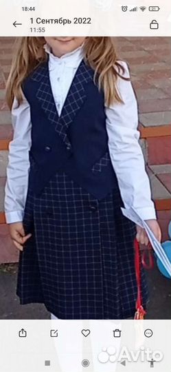 Форма школьная юбка и жилетка