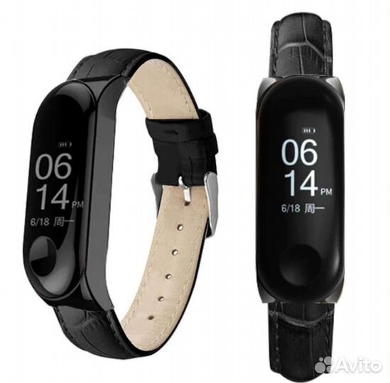 Кожаные ремешки для Mi Smart Band 4